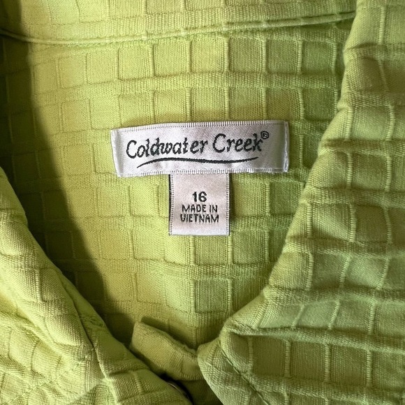 Coldwater Creek Jacket Lime Size 16 - Picture 3 of 7